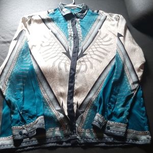 Designer mens silk shirt